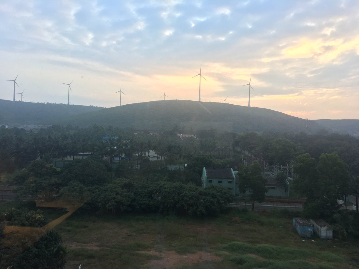 debiprasaddash's tweet photo. View from my Hotel Room #RenewableEverywhere #Windfirm #Marriott @SivakumarGirish https://t.co/5Z7BjfUkG5