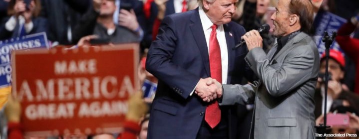 Trump messages happy birthday wishes to wrong Lee Greenwood:  