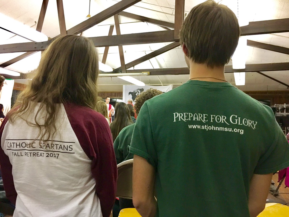 CatholicSpartan's tweet photo. Catholic Spartan apparel is the only way to go on #SentFallRetreat https://t.co/lbsoV6k0h7