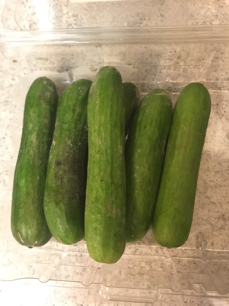 juliakhol's tweet photo. @WholeFoods bought these cucumbers on Wednesday, On Friday they are moldy. What happened to fresh? https://t.co/Q2D8yxedtG