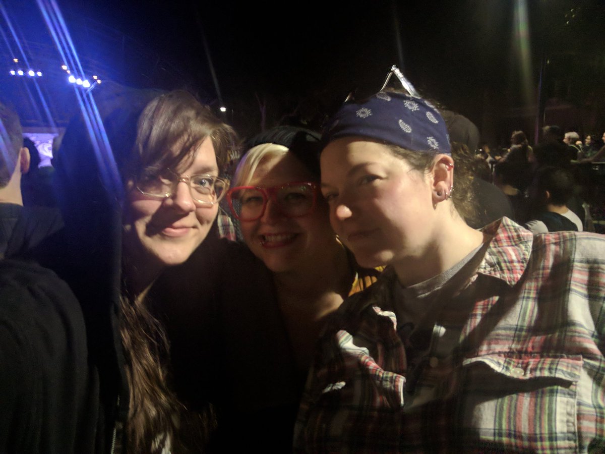 Al_Ee_Sun's tweet photo. #Fest16 with three of my favorite people. #GnomeChompsky https://t.co/3mMBujcN9y