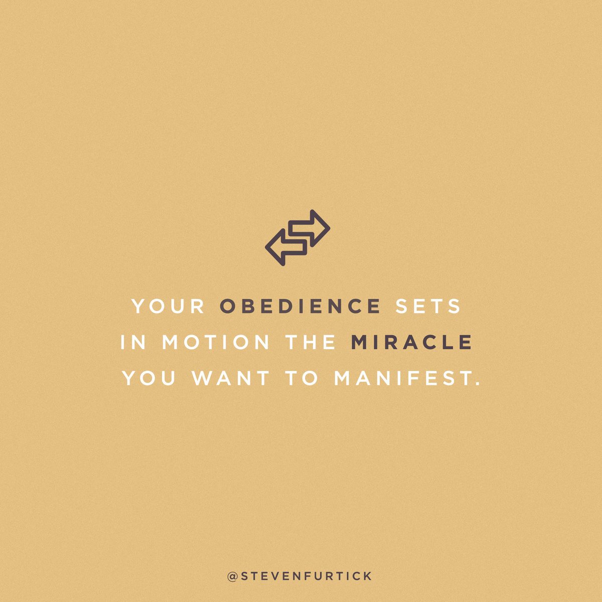 ElevationChurch's tweet photo. "Your obedience sets in motion the miracle you want to manifest." Pastor @stevenfurtick https://t.co/YtGRvVIaPm