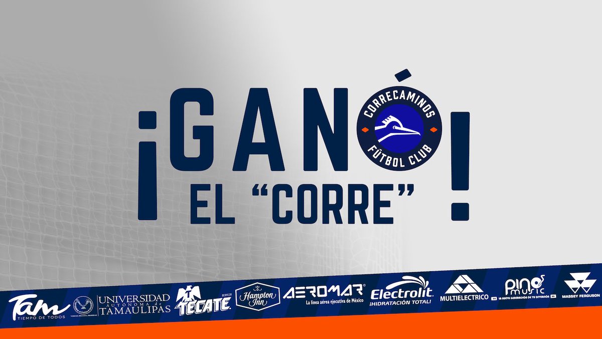 #CorreVsUAEM⚽
¡Terminó el partido en #cdvictoria⌚!

Marcador final: <a href="/CFCorrecaminos/">CF Correcaminos</a>🔷 2-1 <a href="/PotrosUAEMFC/">Potros UAEM FC 🐎</a>🐎

#SoyDelCorre🔷🔷🔶🔶