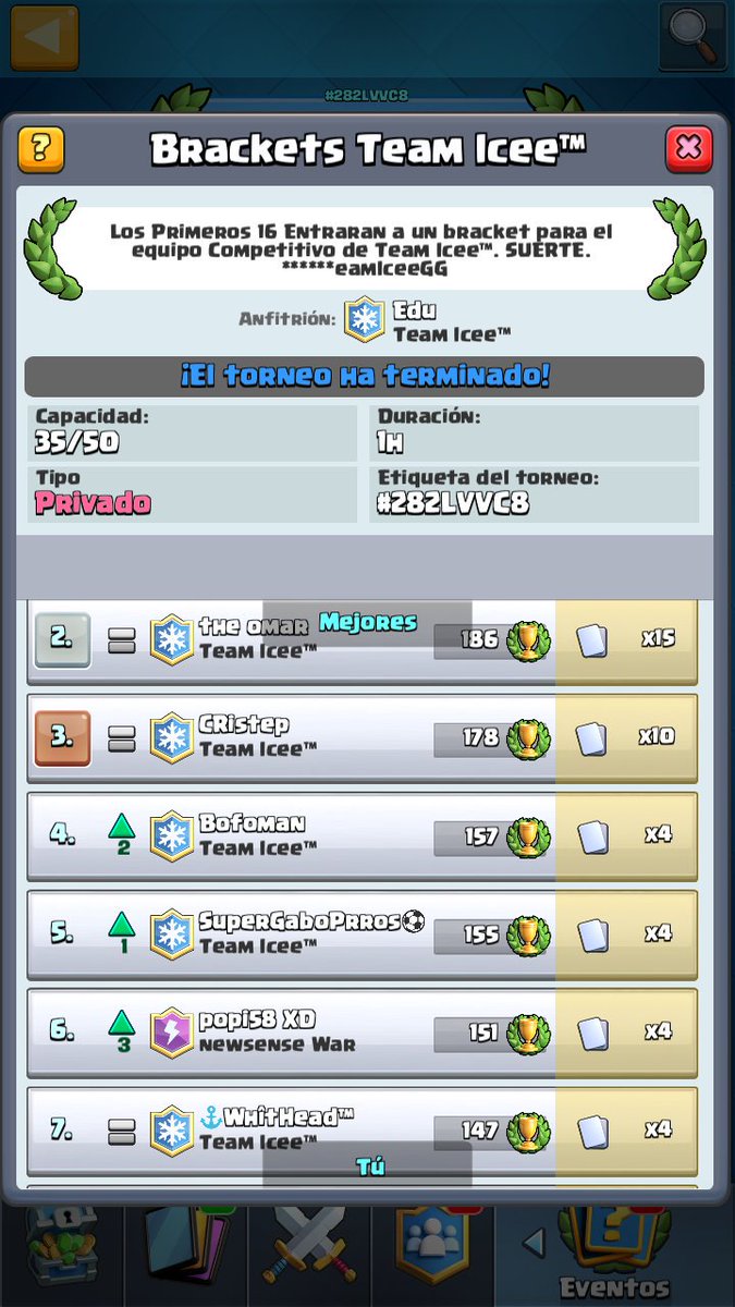 TeamIceeGG's tweet photo. Felicidades a los Primeros 16, Mañana a las 8:00 PM estará el bracket y se seleccionaran los primeros 6 Jugadores del competitivo.
#GoIcee❄⛄ https://t.co/wswkpAWsXj