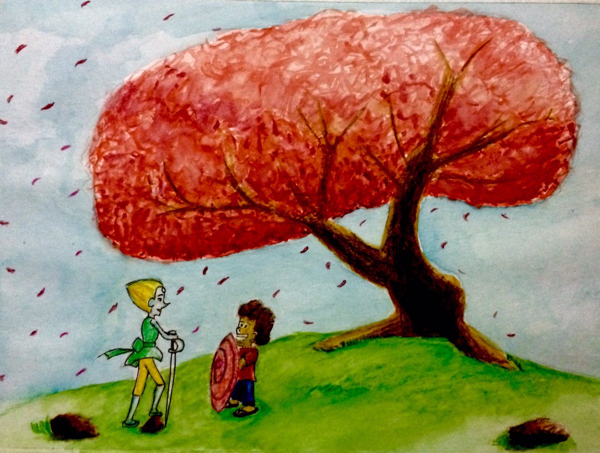 thluiz's tweet photo. Inktober 2017 27: Steven Universe  #inktober #inktober2017 #WorldWatercolorGroup #painting #watercolour #StevenUniverse https://t.co/A03BlBXHp0