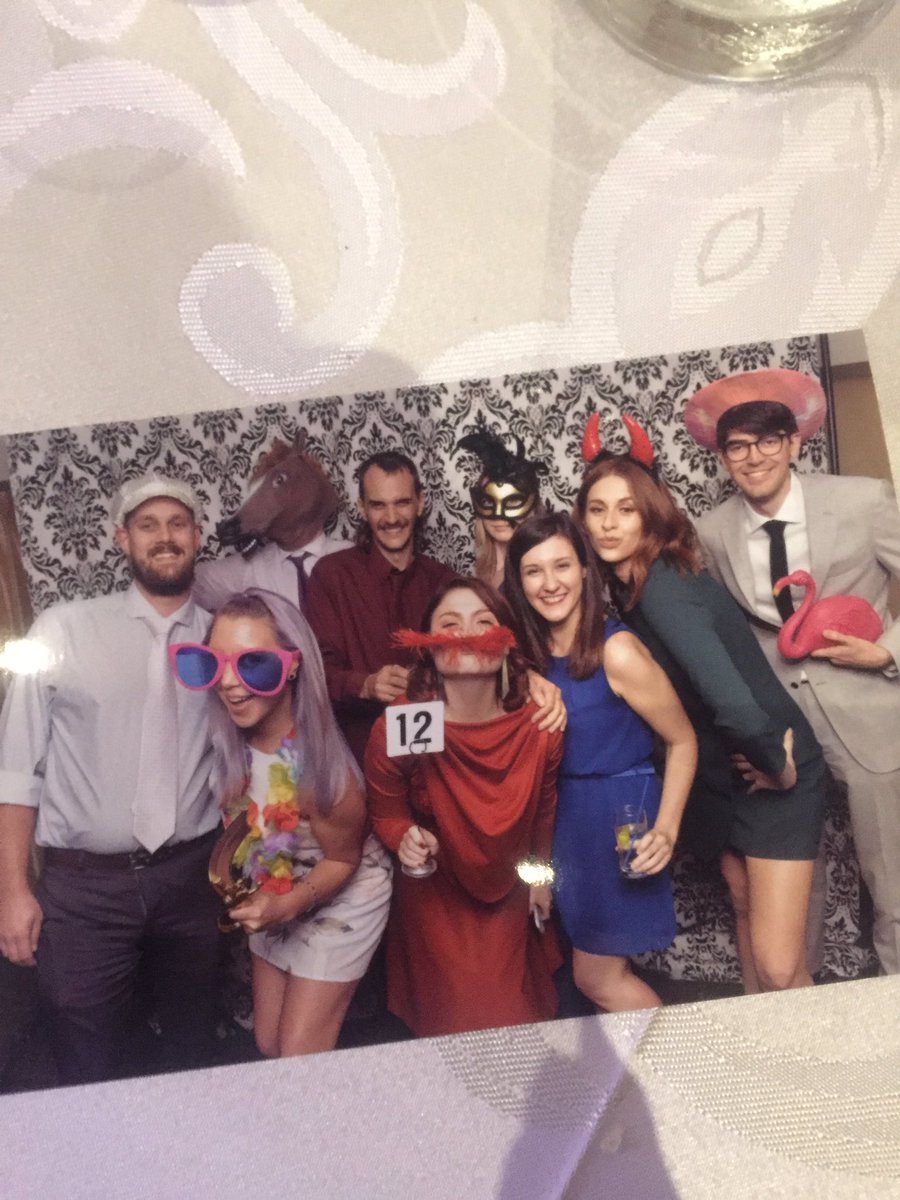 rebeccafelgate's tweet image. Table 12 rockin&apos; da mic #table12 #CollensWedding2017