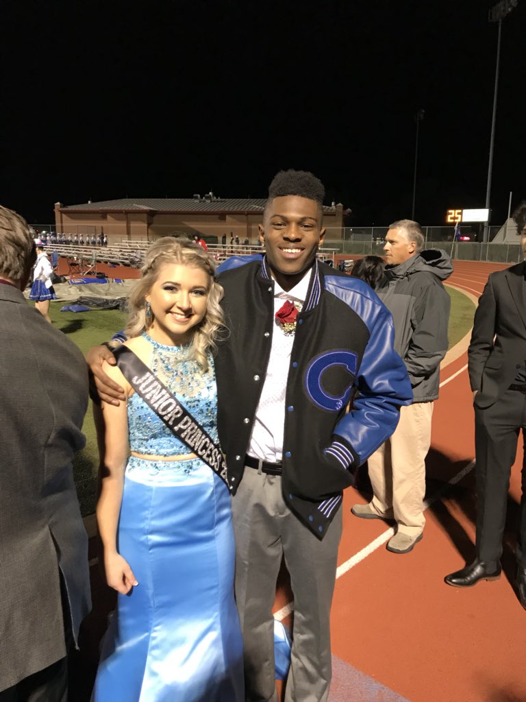 spartanmenbball's tweet photo. Congrats to @theupdatedwoo23 and @tessask123 

2017 @CHSSpartans Homecoming Junior Prince and Princess https://t.co/zQNhCN4PbL
