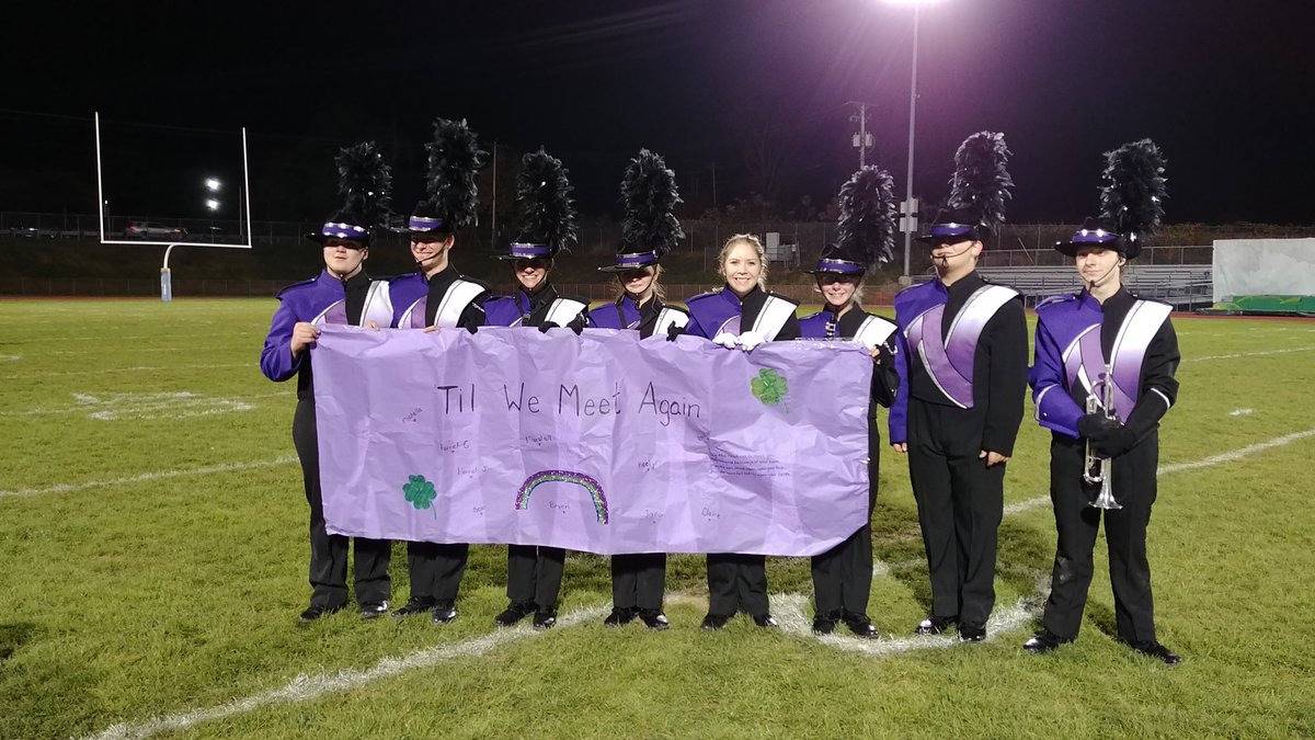 marchingNHS's tweet photo. Senior night football game. Thank you Seniors for you hard work and dedication. #rememberwhoyouare #wearentdoneyet #wearenorthern https://t.co/1W6pgarl0q