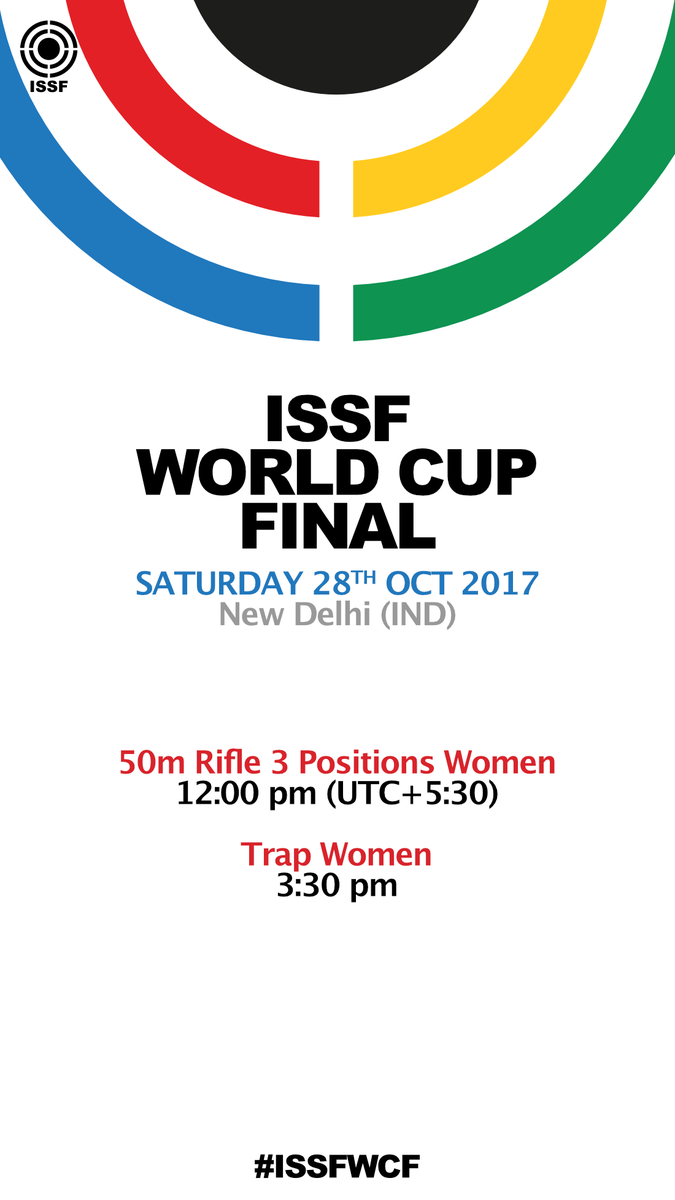 issf_official's tweet photo. Two trophies up for grabs today in New Delhi. 🏆🏆 #ISSFWCF https://t.co/IHKxT170Ru