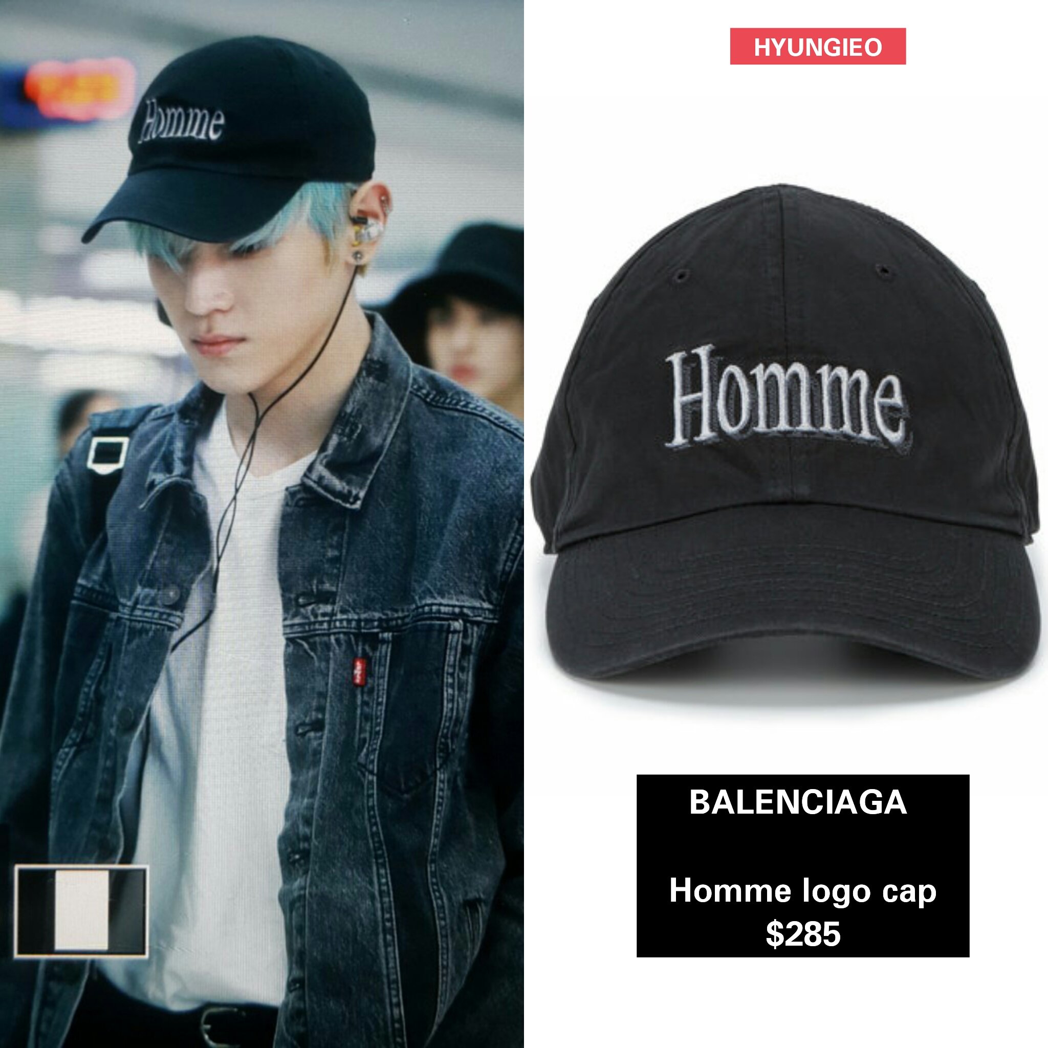 on X 171028 Taeyong ICN Airport Taeyong wearing BALENCIAGA Homme logo cap 285 127 Balenciaga https t EX4hErpDar X