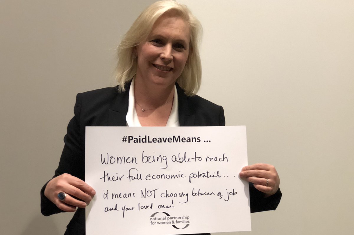 NPWF's tweet photo. "#Paidleavemeans women being able to reach their full economic potential." — @SenGillibrand #WomensConvention #ReclaimingOurTime https://t.co/4pkwbpPytL