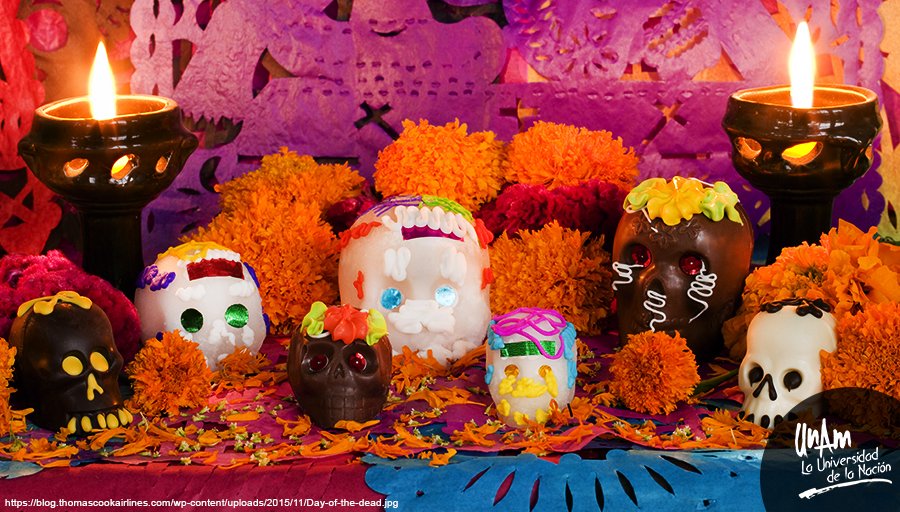 UNAM_MX's tweet photo. ¿Cómo nació la actual ofrenda de Día de Muertos? #Taller en @ccutlatelolco para toda la familia. No faltes > https://t.co/tgOtgL875r https://t.co/bOcrJQMPOU