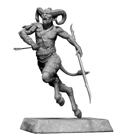 1/24 長刀を持つサテュロス(半人半獣族)・ギリシャ神話シリーズ