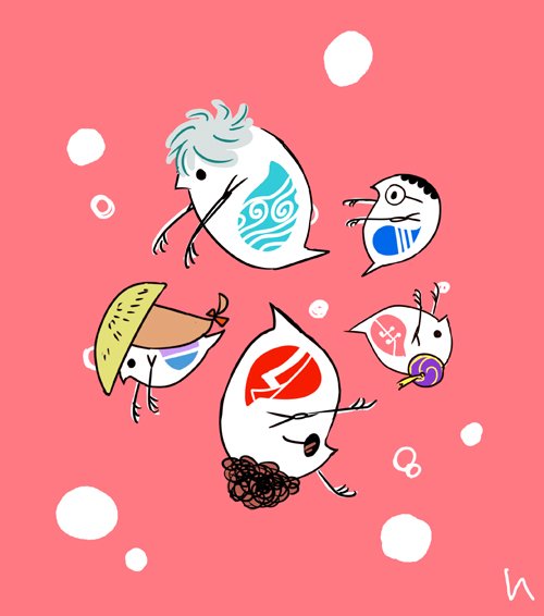 タグお借りして過去絵 #銀魂キャラ獣化しちゃおうZ 