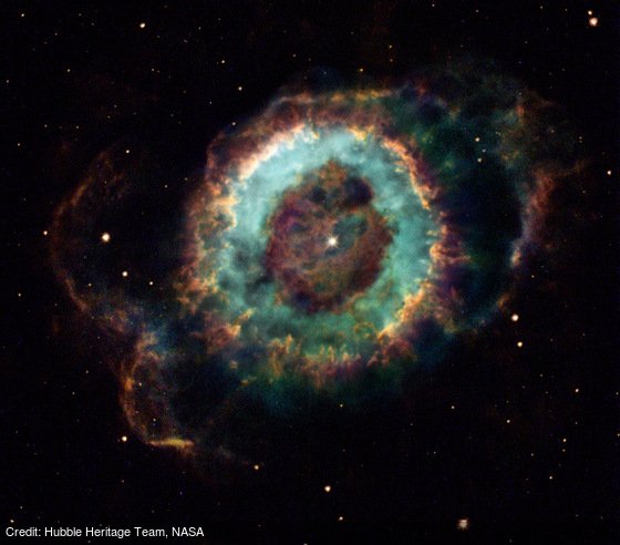 apod's tweet photo. NGC 6369: The Little Ghost Nebula: https://t.co/KwRwwsZ3i0 by Hubble Heritage Team, NASA https://t.co/sVOc70LFli