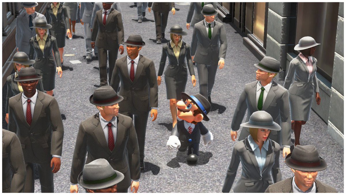 PKLemonZ's tweet photo. "So, uh... Is this the place to get those so-called "jobs" and stuff?" #SuperMarioOdyssey #NintendoSwitch https://t.co/hQNmGmGDzK