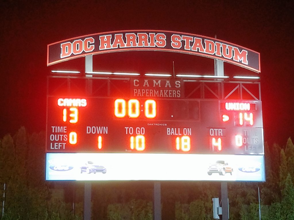 cwprsports's tweet photo. Final at Doc Harris Stadium. https://t.co/p3dFZD8uPY