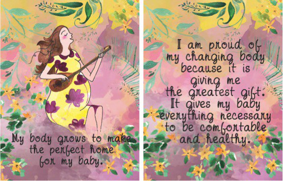 "My body grows to make the perfect home for my baby" Beautiful words and energy wrapped into our cards! Order: amzn.to/2w4FrKc