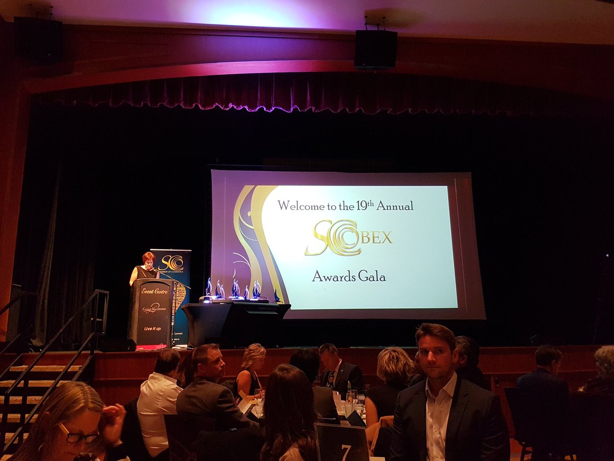 denisperrault's tweet photo. Excellent night tonight in @City_SC for the @SwiftChamber #SCBEX awards! Huge congrats to nominees and award winners #growswift https://t.co/fzTj0SeZF6