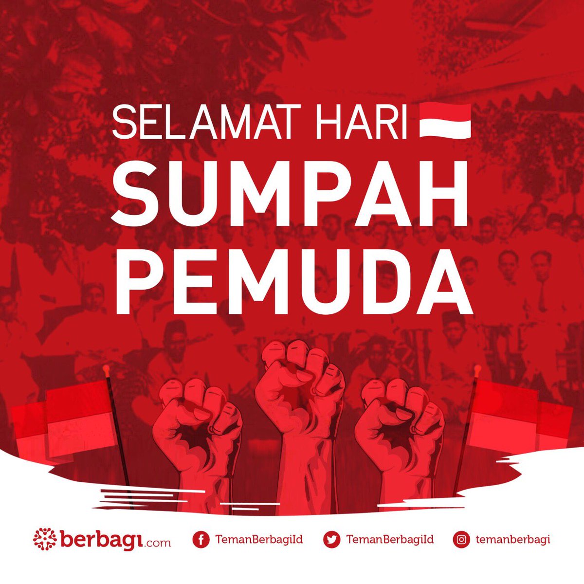 Selamat Hari Sumpah Pemuda, Teman Berbagi!
Hayoo masih ingat isi sumpah pemuda kan? Yuk berbagi! Mention kami ya