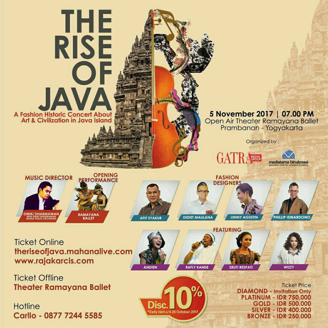 Jogja24Jam's tweet photo. The Rise of Java
Minggu, 5 November 2017
Panggung terbuka Sendratari Ramayana
Candi Prambanan
19.30 - 21.00 wib
#TheRiseOfJava https://t.co/2owL9OI7p0