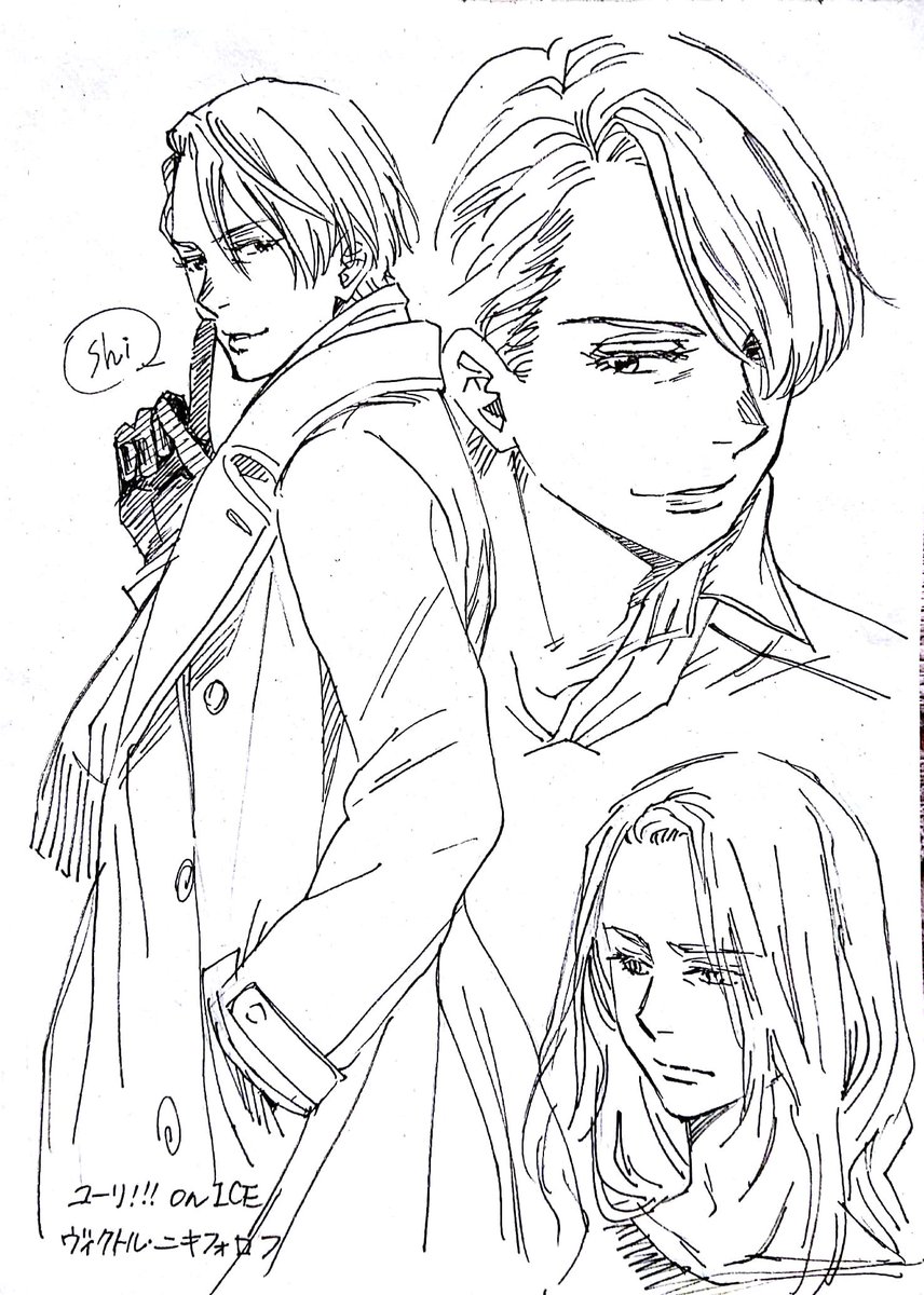 mammy2000's tweet photo. 【ユーリ!!! on ICE】
色気漏れるヴィクトルと可愛い勇利を目指してみたつもり
#YOI https://t.co/swOVHHo7hx