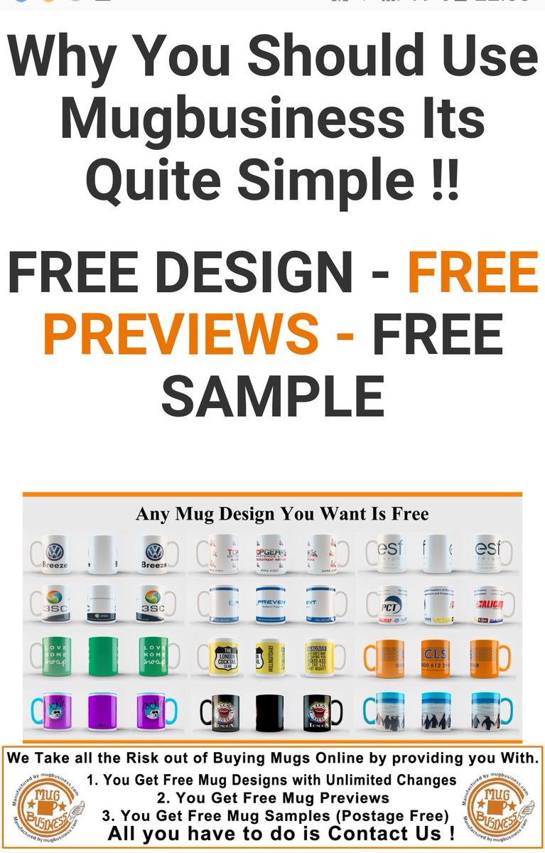 If you drink coffee or tea .... we are the place to be! Get your designs on a mug <a href="/mugbusiness/">www.mugbusiness.com</a>