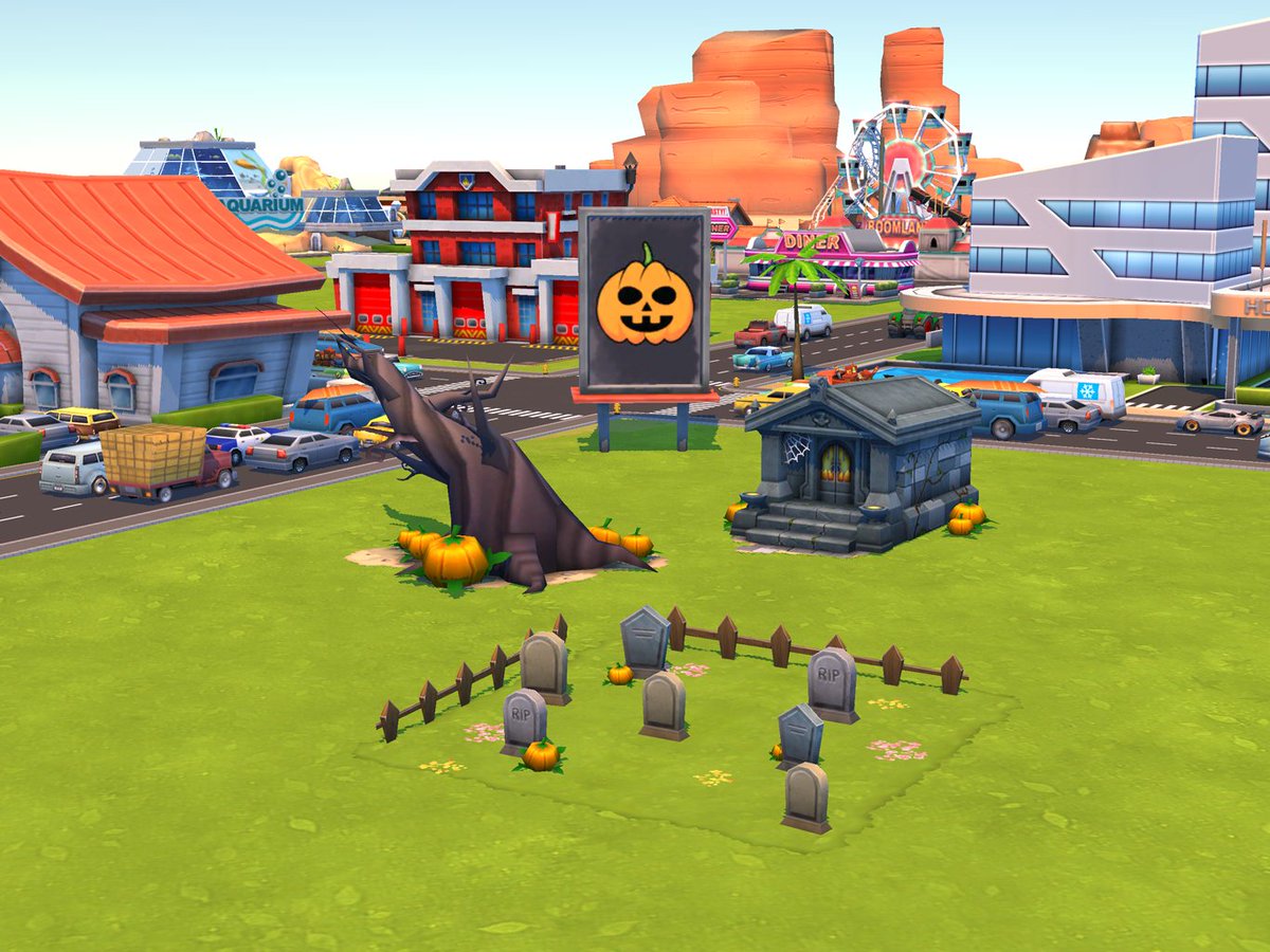 TipTapGame's tweet image. Play @trafficpanic #BoomTown today and win spooky #Halloween decorations for your town! 🎃 npga.me/boomtown