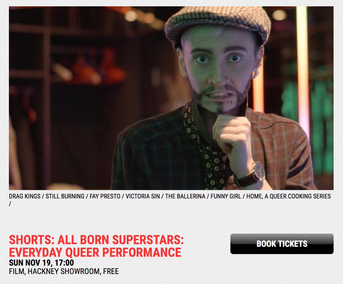 Super excited that 'Drag Kings'will be screening at <a href="/fringefilmfest/">Fringe! Queer Film & Arts Fest</a> this year - fringefilmfest.com/all-born-super… Be fats and grab your ticket to the FREE screening on Nov 19th! 👀🎉 <a href="/KingDocUK/">KingDocUK</a> 🙌