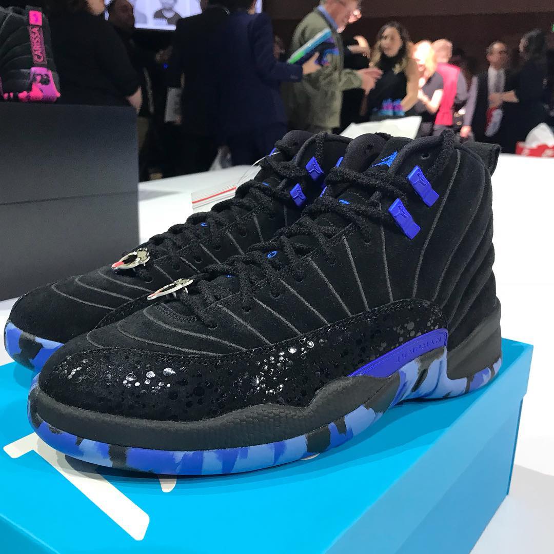 SoleCollector's tweet image. Alternate Doernbecher Air Jordan 12 for designer Carissa Navarro's sister. 📸: @Airmaxkid