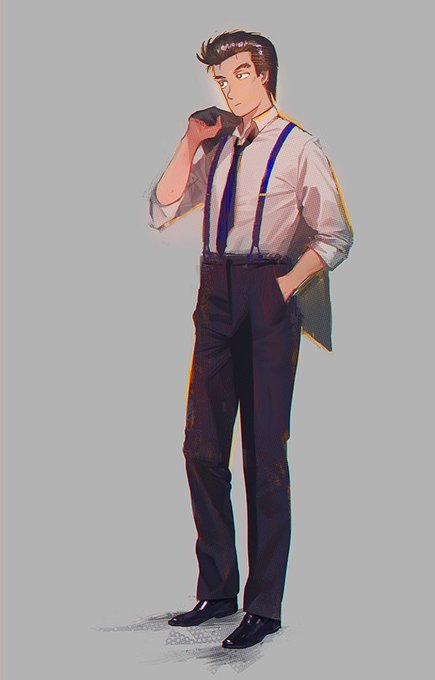 若い頃の山岡氏。 