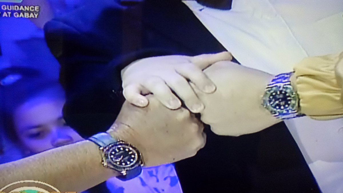 Hello naman sa mga relong suot ni Bossing at Paps. 😍💸

Kyah pengeng barya, kyah 😭

#ALDUBarkadsSaCAMSUR