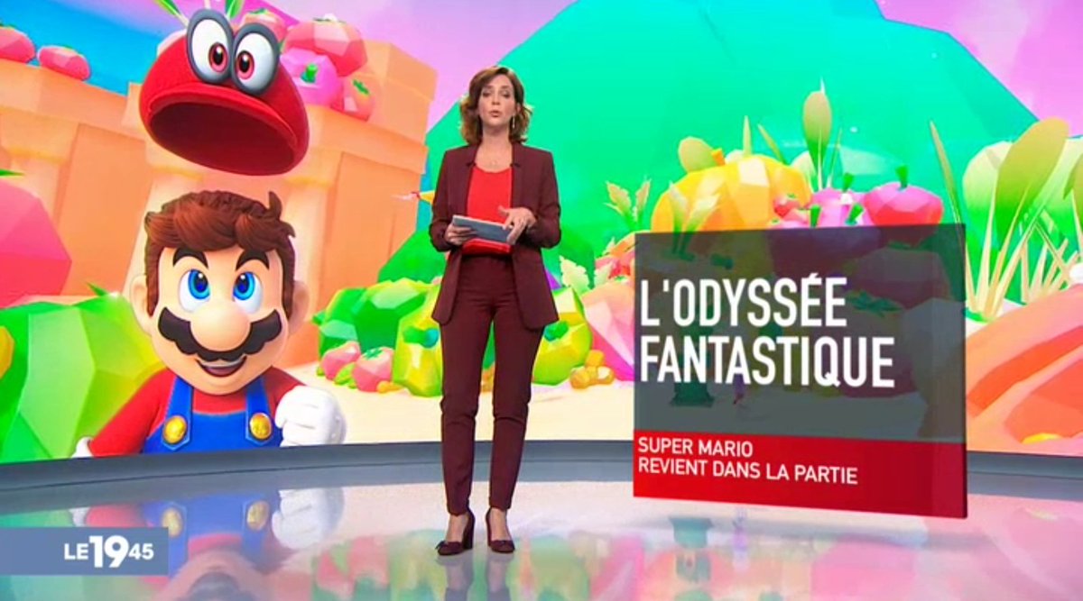 pnintendo's tweet photo. Le 1945 de M6 a réalisé un beau reportage sur Super Mario Odyssey hier soir, l’avez vous vu ? https://t.co/Va1FUQDC9P