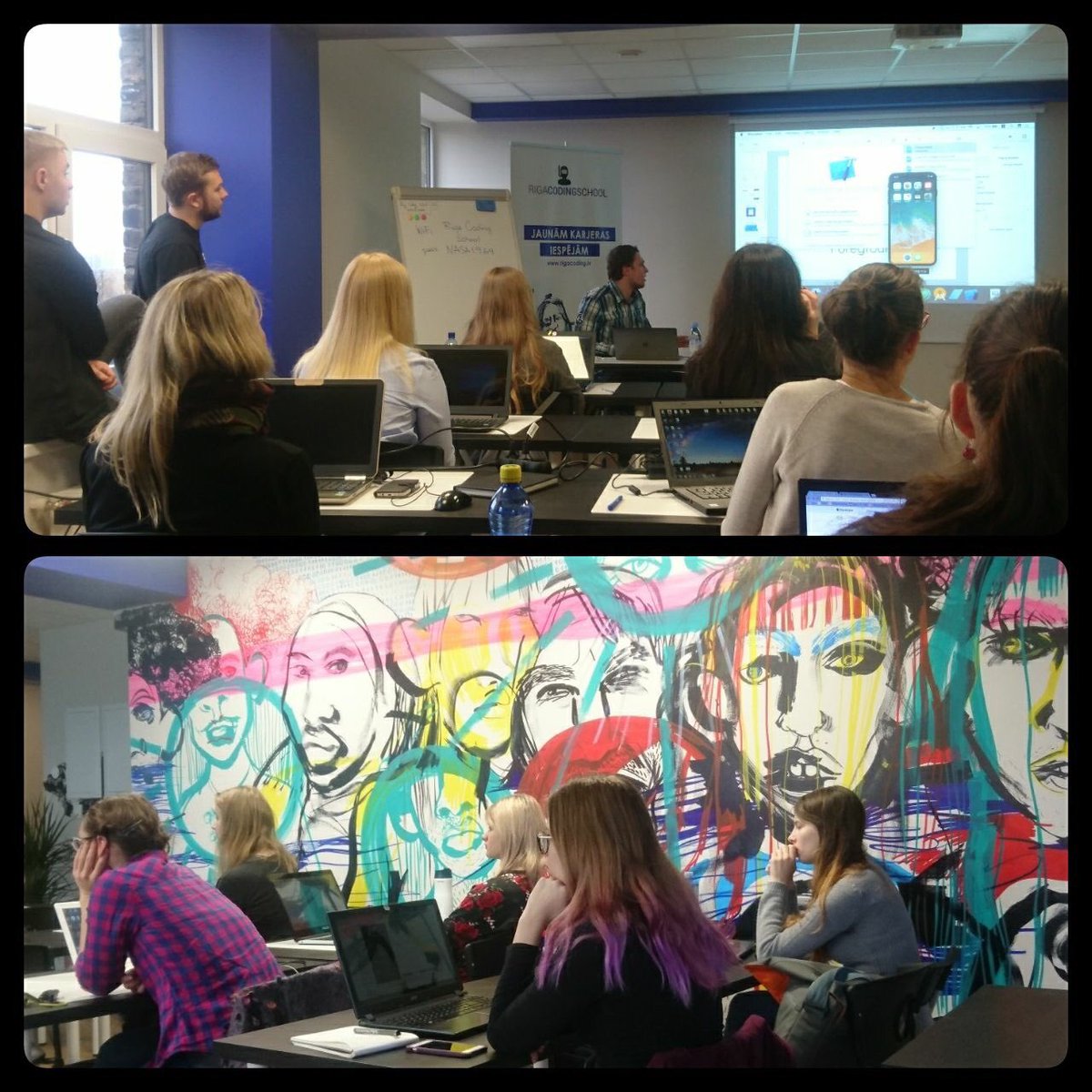 RigaTechGirls's tweet photo. #RTGworkshop where ladies learn about mobile development w/ help of @fusetools📱thank you @AlexeyBuzdin for leading it for #RigaTechGirls!👏🏻 https://t.co/0VZOs7PtAm