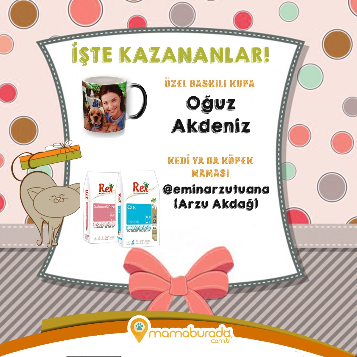 Merakla beklenen çekilişimiz sonuçlandı!🎊 Talihlilerimizi tebrik ediyoruz! Yeni çekilişlerde görüşmek üzere, takipte kalın! ❣️