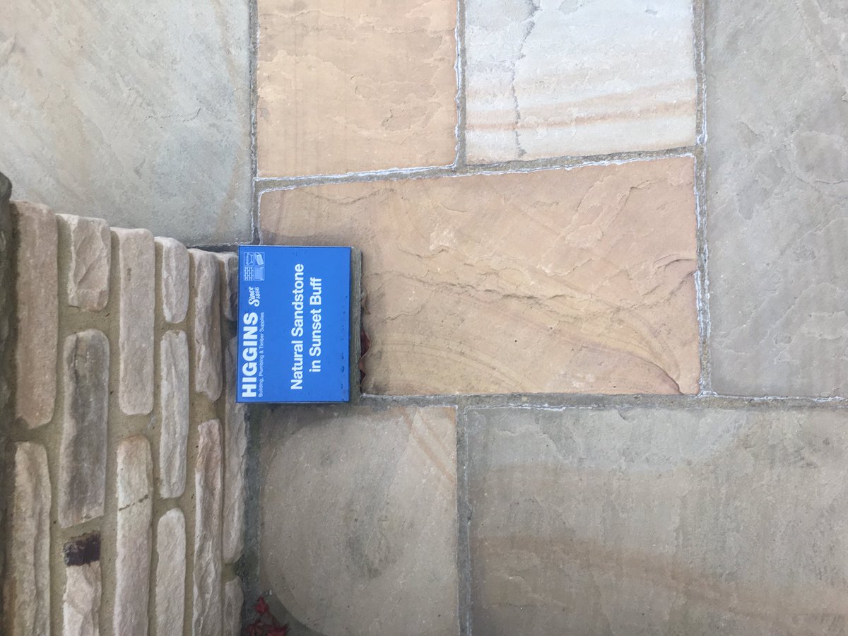 just_maz's tweet photo. @andrewdrapergar morning, made a decision on the paving! #sunsetbuff https://t.co/nVjRVZ87sF