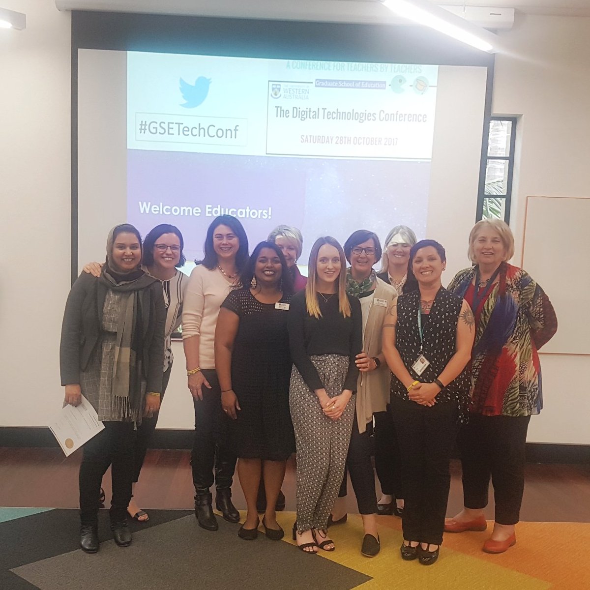 ezi4few_IC's tweet photo. Thanks to all educators, exhibitors and presenters that came to #GSETechConf today! Continue being a part of our @UWA family! Committee xx https://t.co/6GN9wJYjlS