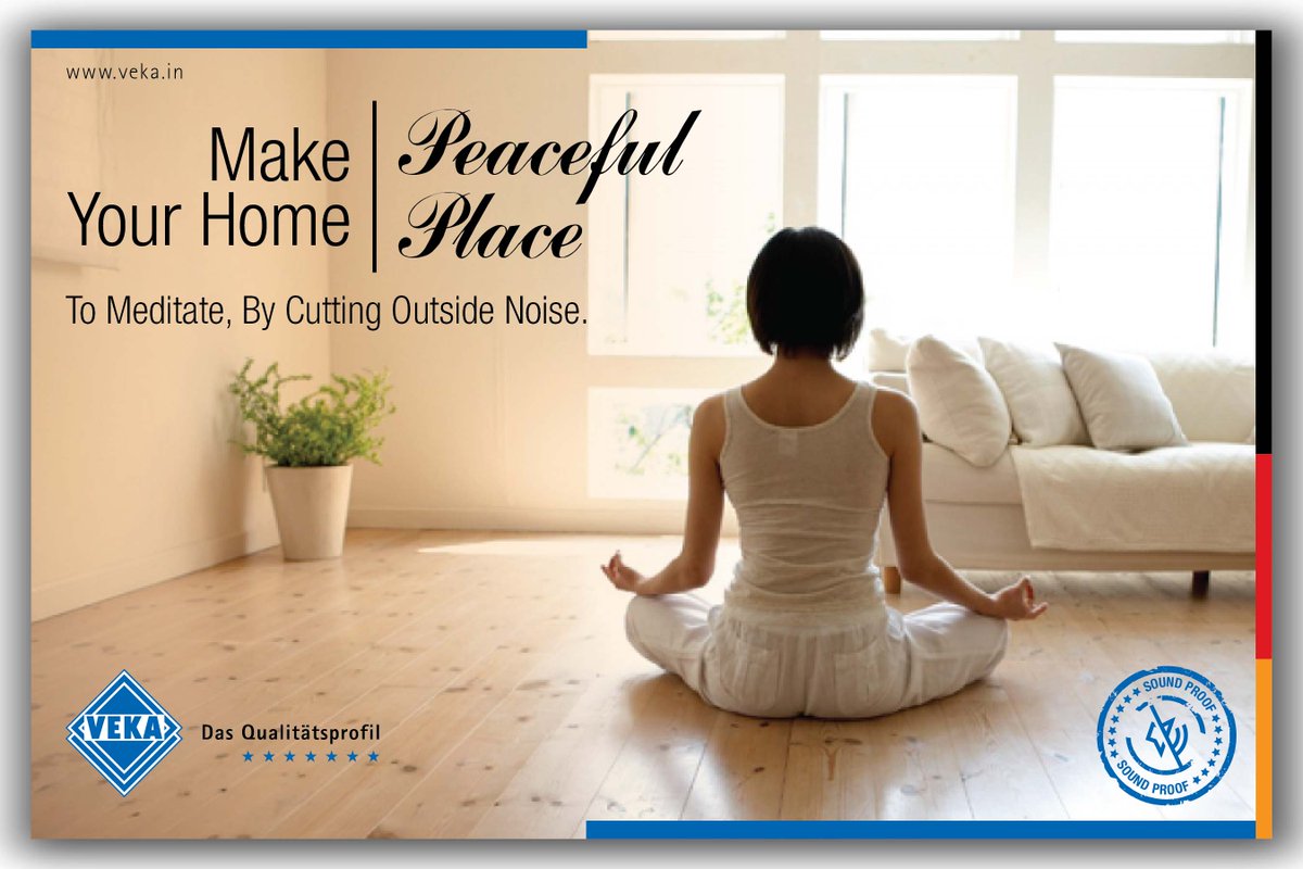 VEKAIndia's tweet photo. While the world is busy disturbing you. #peaceindoors #VEKAIndia #Soundproofsolutions https://t.co/F6b0olYbRI