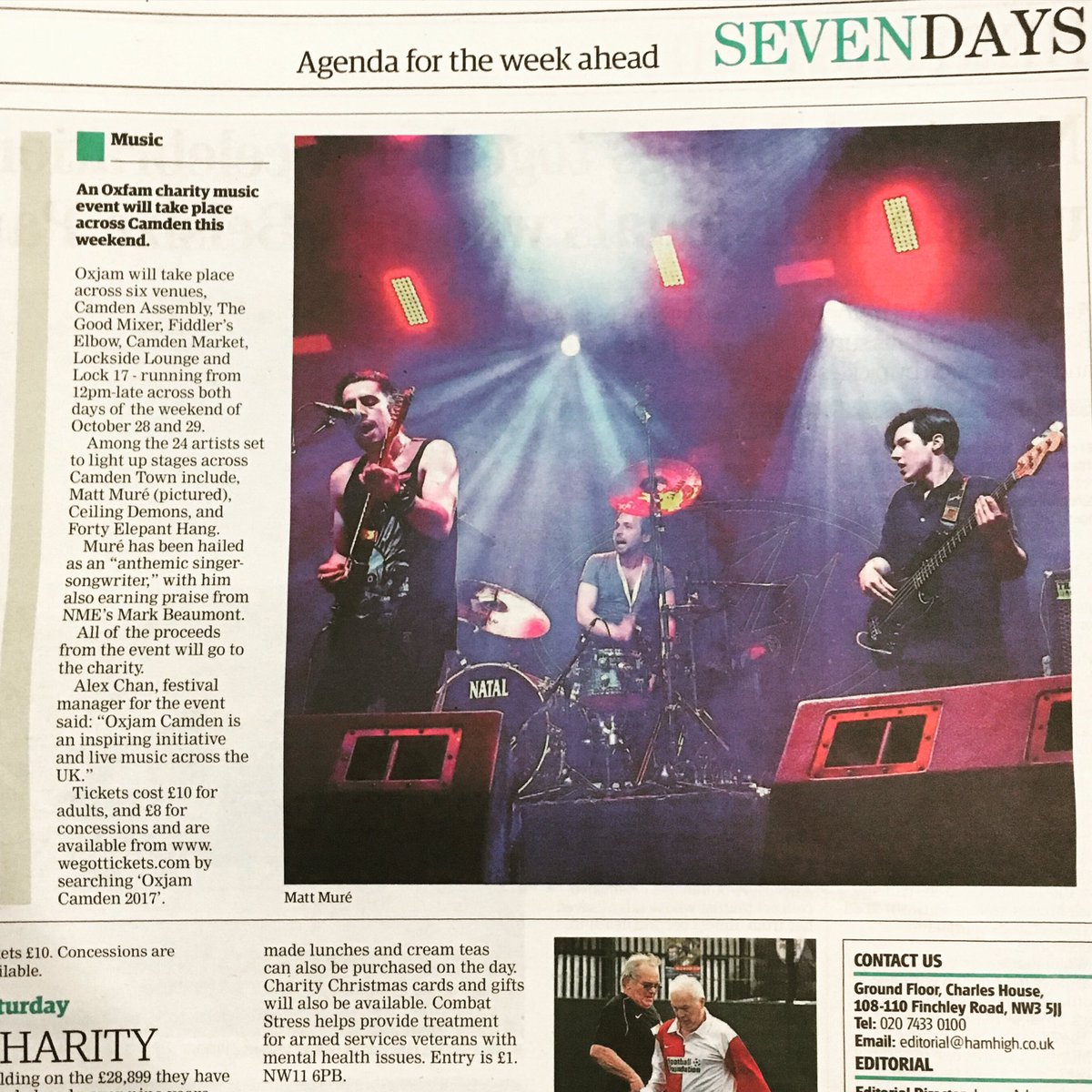 ✖️ROLL UP! ROLL UP! READ ALL ABOUT IT!✖️
Check out my beautiful mug in this weeks feature on @OxjamCamden2017 from <a href="/hamandhigh/">Ham&High</a>.