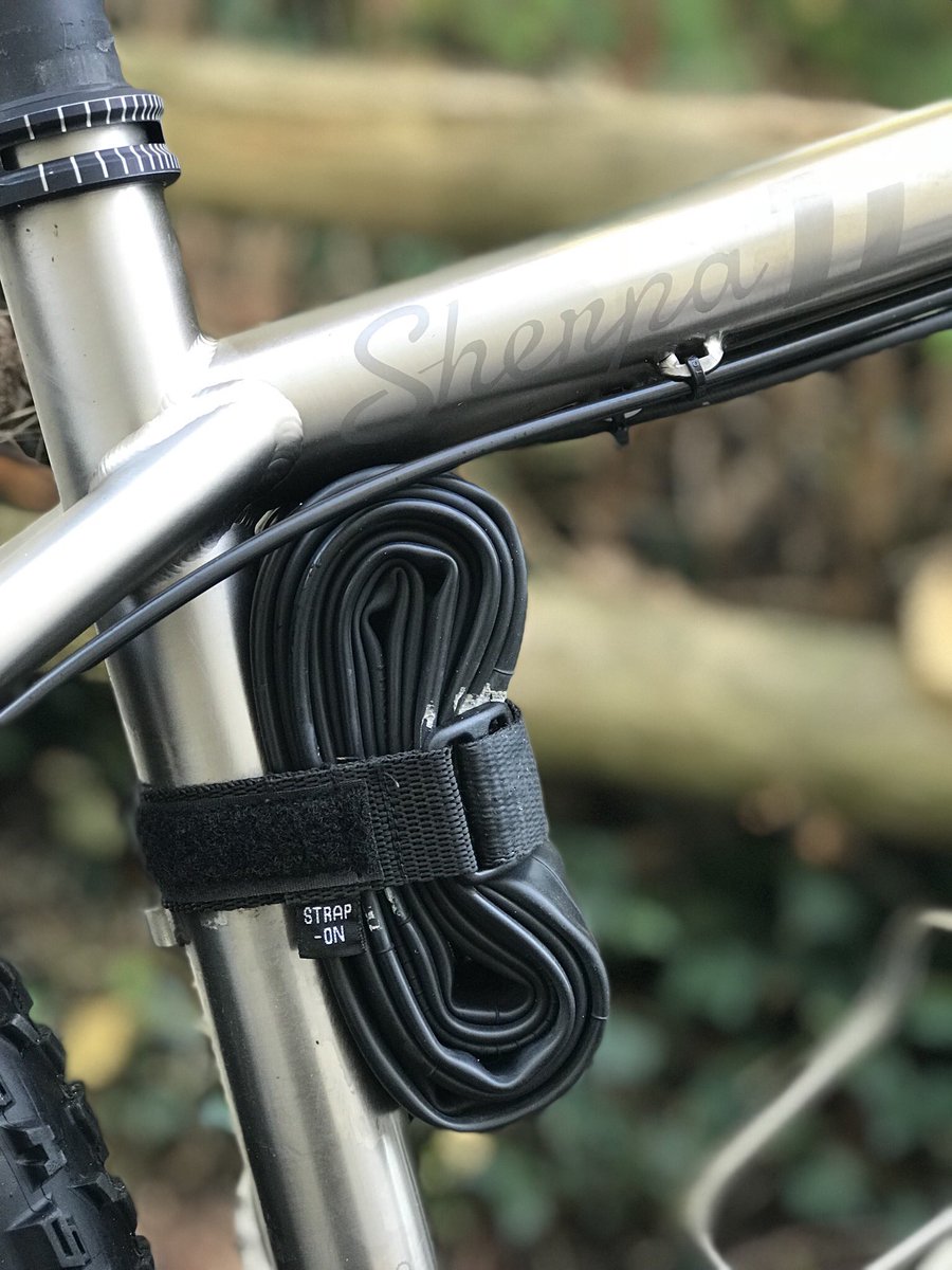 OurChris's tweet photo. Taking my #mtbstrapon out for its first ride. Good secure fit https://t.co/As7UqSwv3s