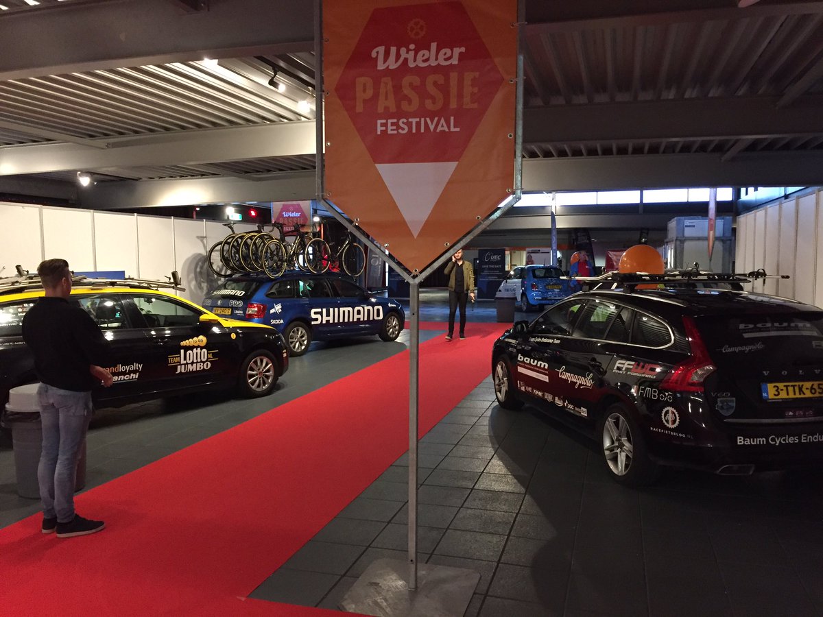 baum_team's tweet photo. We arrived at @Wielerpassie with our team car on the show as well #wielerpassie #baumcycles https://t.co/sVRbAelGcX