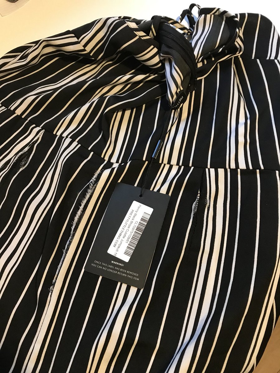 TONEEEEEEEE's tweet photo. @OfficialPLT please would you be kind enough to reply to my email. Regarding this faulty in 3 places playsuit you’ve sent me! https://t.co/fHOXIcKnpx
