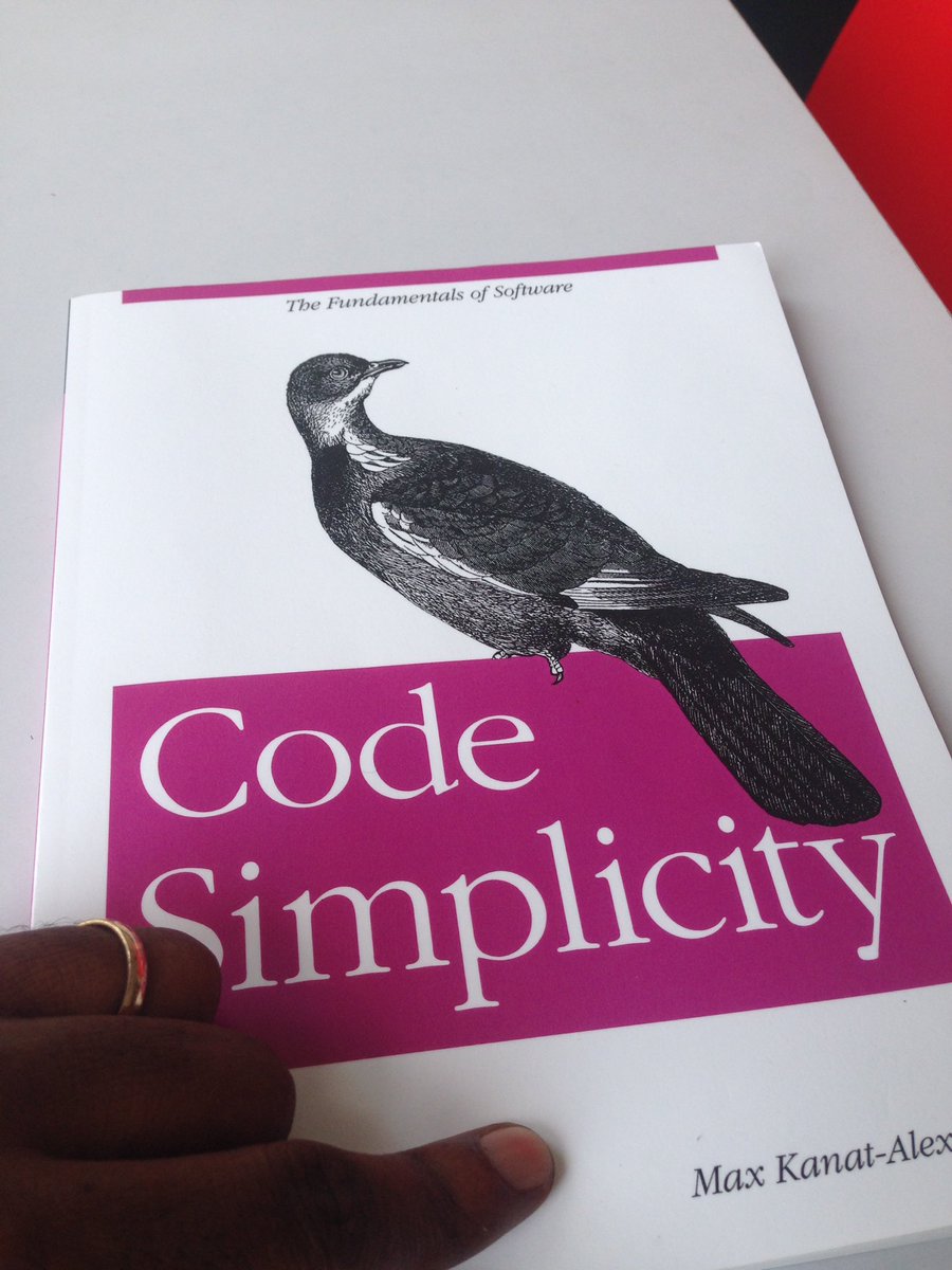 qyatot's tweet image. Snagged this beauty from a friend and it's been totally worth the read so far. #CodeSimplicity