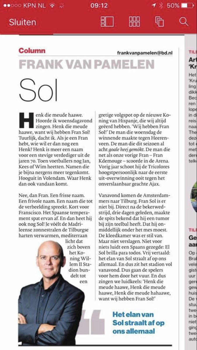 Mooi stukje @frankvanpamelen