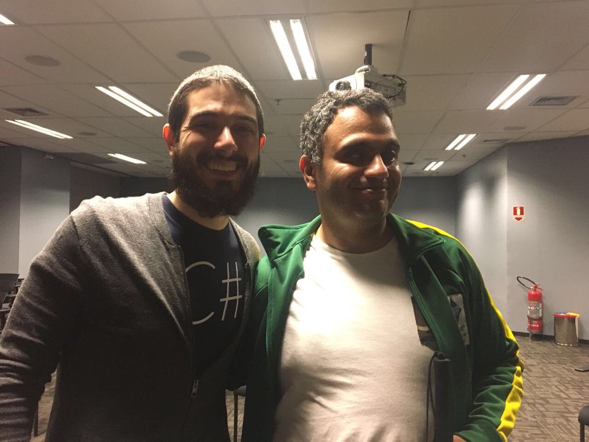 magoolation's tweet photo. Incredible when you talk to an idol before and after a great presentation -#mvpbr #mvpbus #xamarin https://t.co/enLuIx1jmc