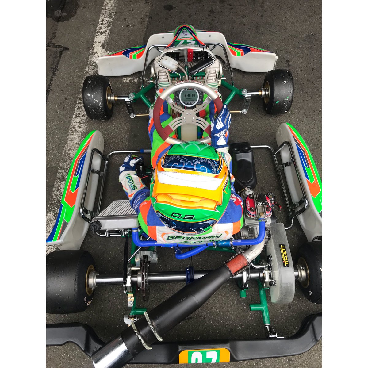 Really good two days testing with Oliver in Junior X30 at PFI #virtus #watchthisspace #rapid