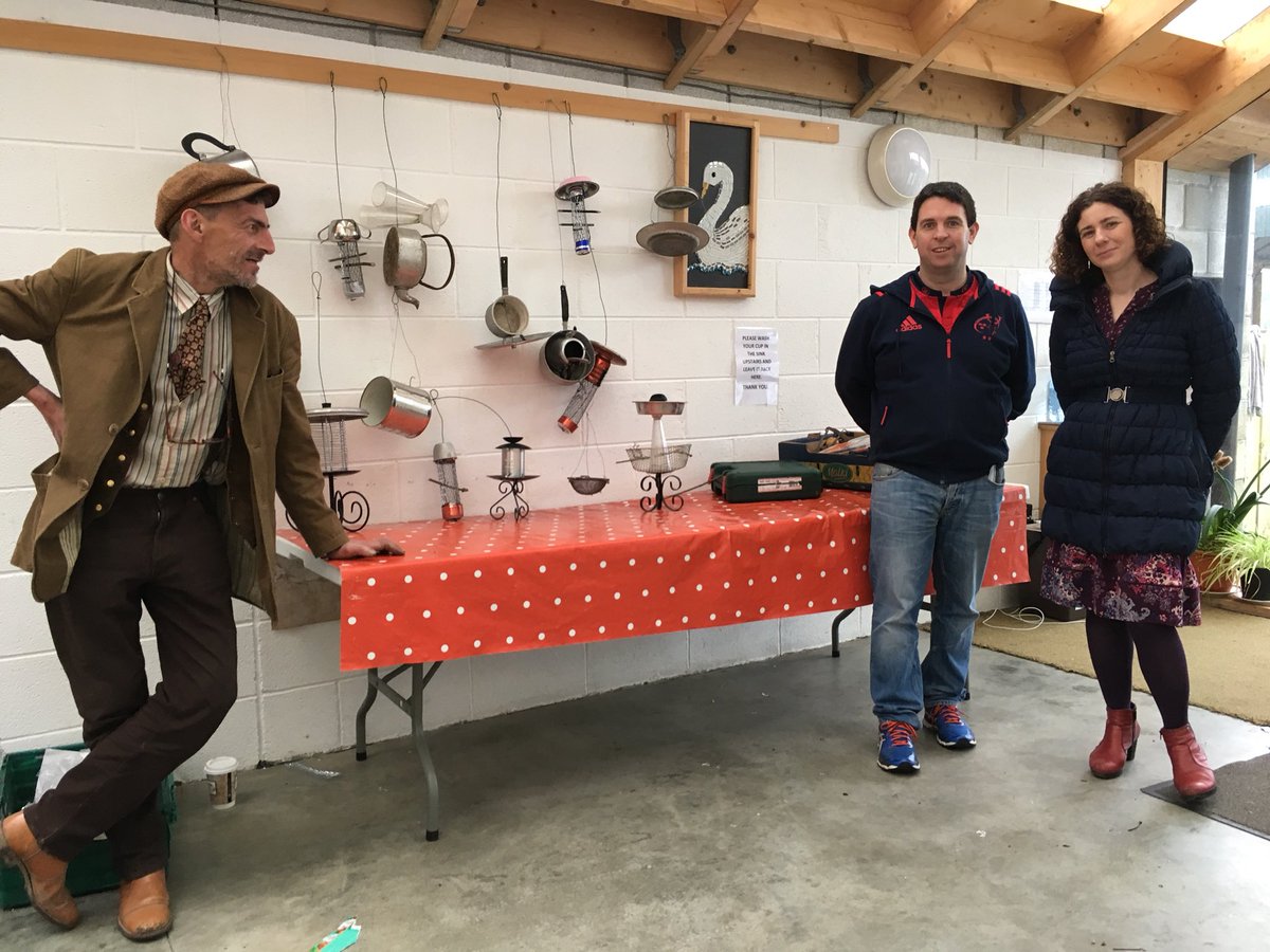 GreenerClare's tweet photo. Photos from this mornings #ReuseMonth community garden upcycling workshop @eastclarecoop supported by @ClareCoCo and @preventwaste #reuse17 https://t.co/uxsImCs6s9