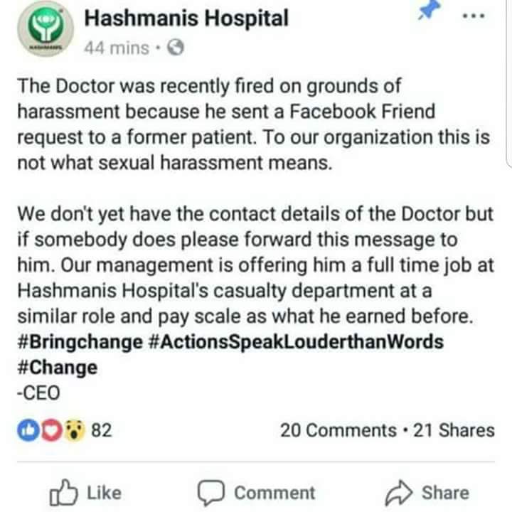 MansoorHere's tweet photo. @sharmeenochinoy how do you feel now #BringTheDoctorBack #AKUH you really don't deserve HIM now. https://t.co/djk5Udy4LD