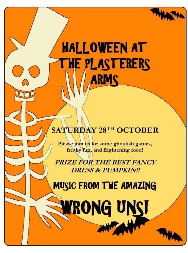 Join us tonight for a spooky Halloween party with live music from THE WRONG UNS..... Dress in fancy dress....🎃