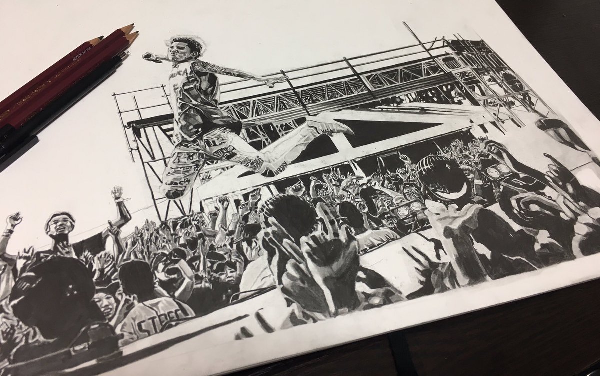 Yudai Sur Twitter One Ok Rock Pencil Drawing 観客は8割完成かな 気を抜かずにがんばろ なんでもこのイラストは Oneokrockのアイコンになってる作品はなんでね 笑 Oneokrcok Oorerさんrt ワンオク ワンオクイラスト部 ワンオクロック T Co